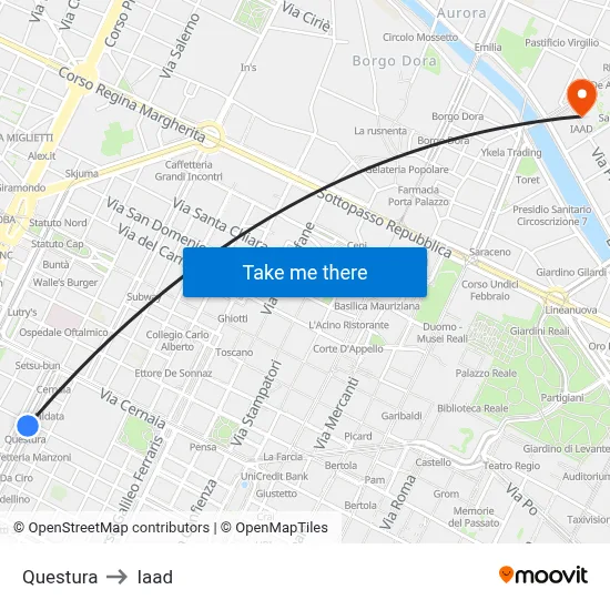 Police Headquarters to Iaad map