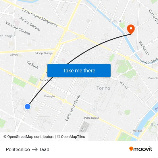 Polytechnic to Iaad map