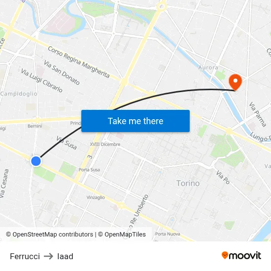 Ferrucci to Iaad map