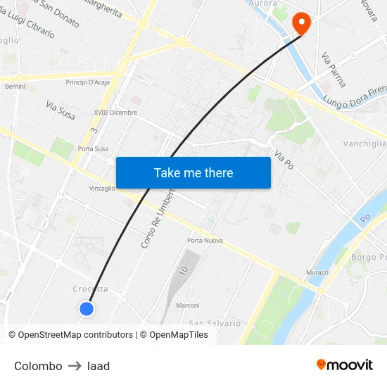 Colombo to Iaad map