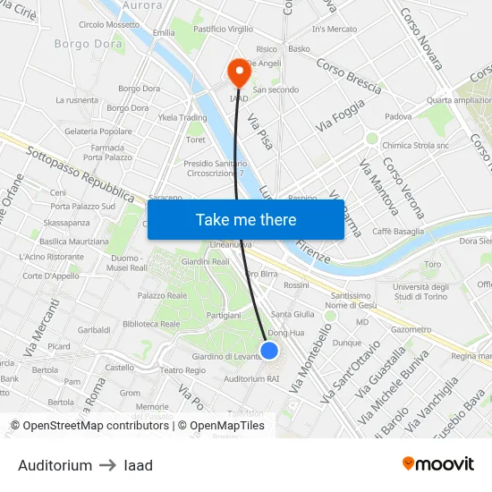 Auditorium to Iaad map