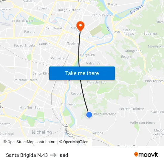 Santa Brigida No.43 to Iaad map