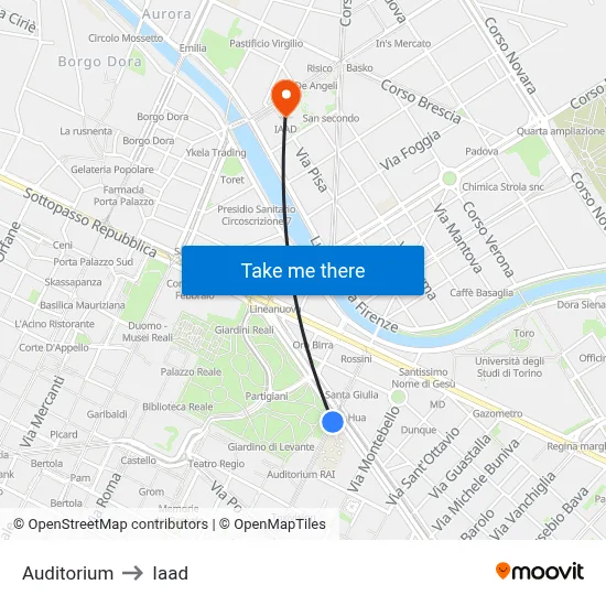 Auditorium to Iaad map