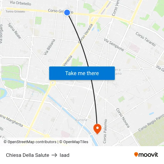 Church of Health to Iaad map
