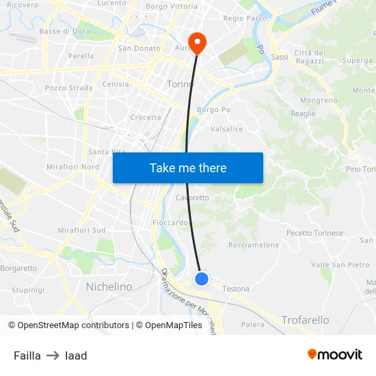 Failla to Iaad map
