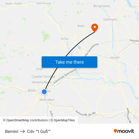 Bernini to Cdv "The Owls" map