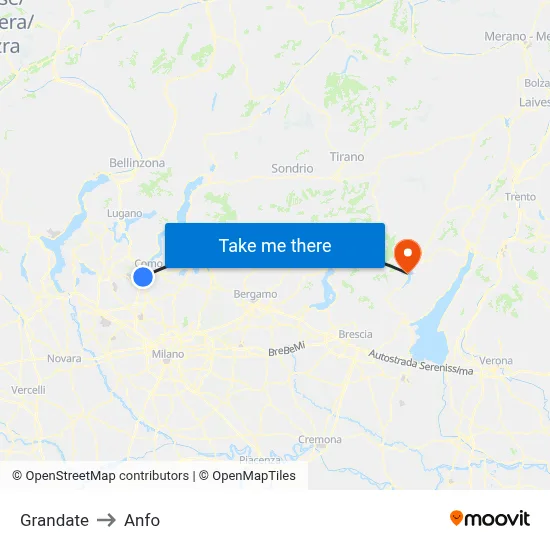 Grandate to Anfo map