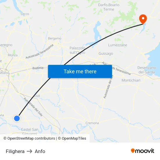 Filighera to Anfo map