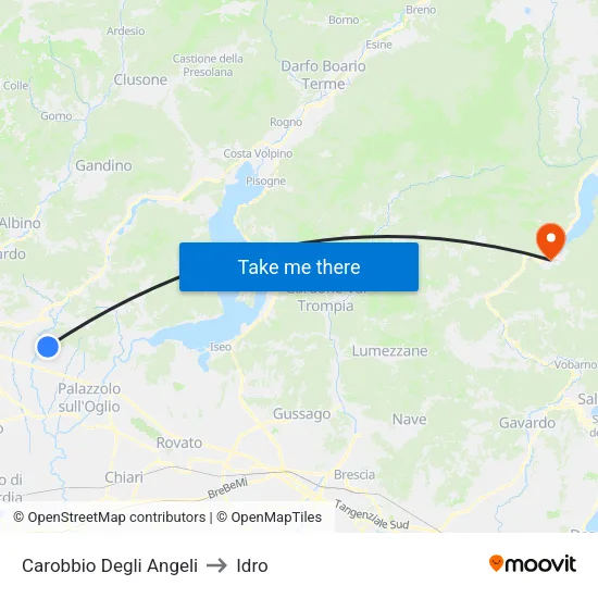 Carobbio Degli Angeli to Hydro map