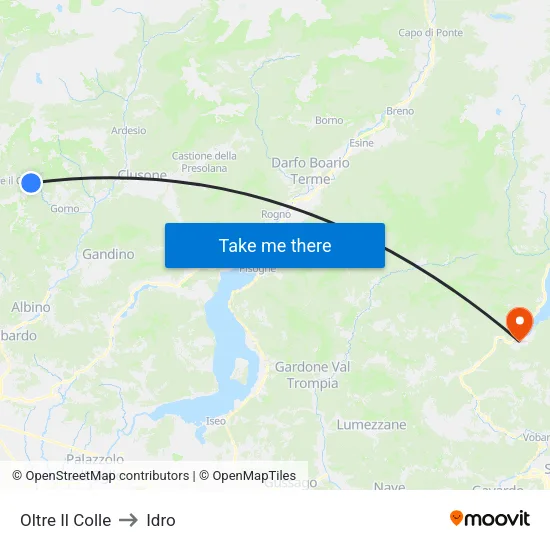 Oltre Il Colle to Idro map