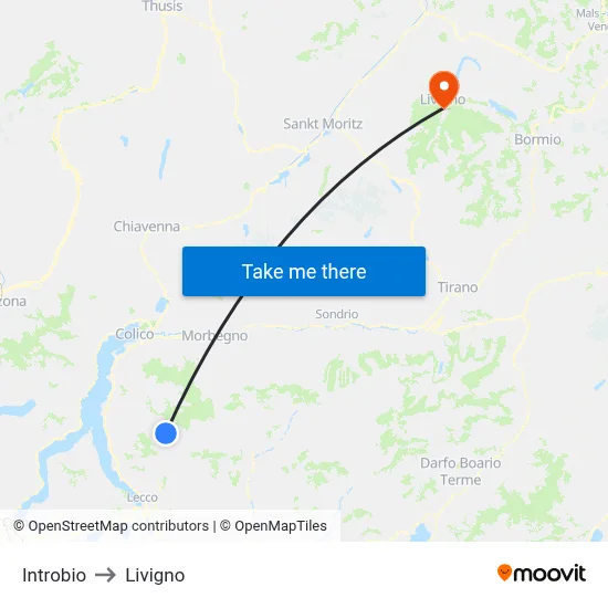 Introbio to Livigno map