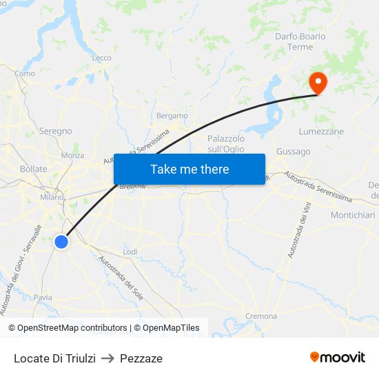 Locate Di Triulzi to Pezzaze map