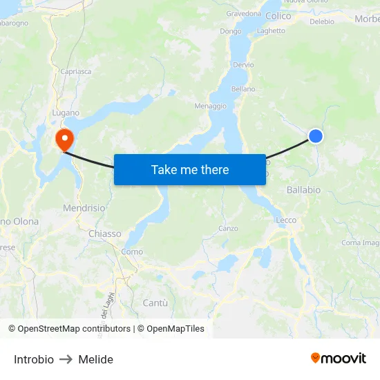 Introbio to Melide map
