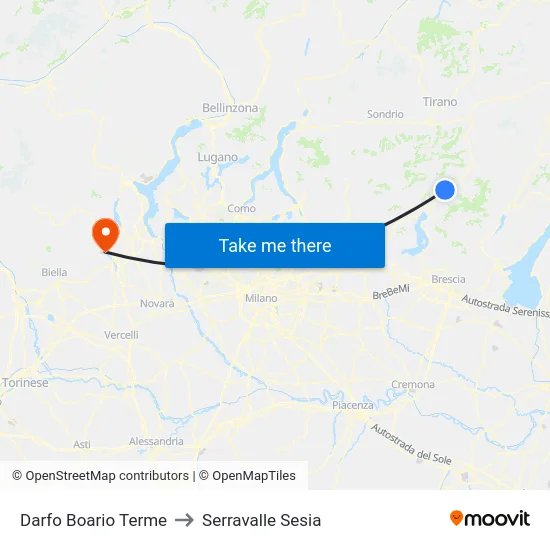 Darfo Boario Terme to Serravalle Sesia map