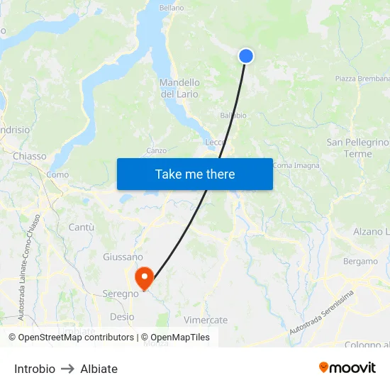 Introbio to Albiate map