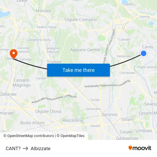 Cant? to Albizzate map