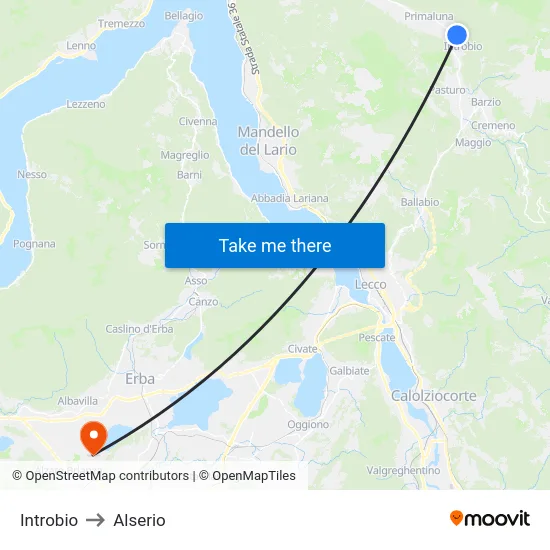 Introbio to Alserio map