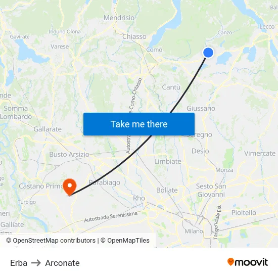 Herb to Arconate map