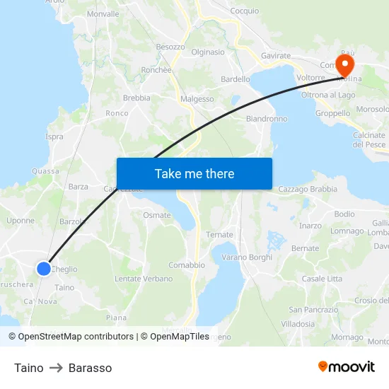 Taino to Barasso map