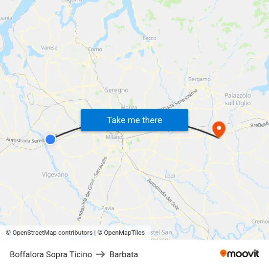 Boffalora Sopra Ticino to Barbata map