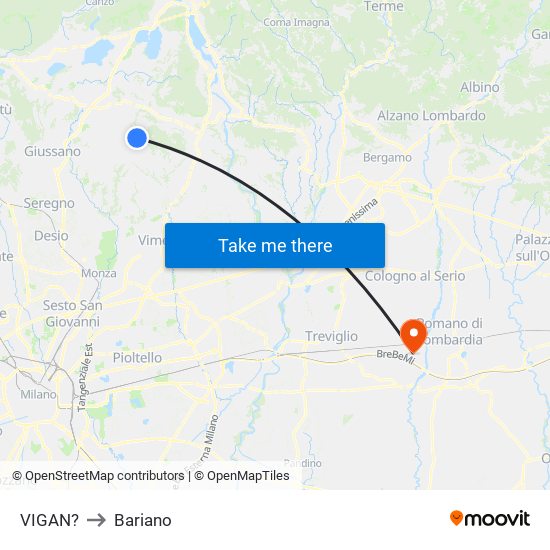 VIGAN? to Bariano map
