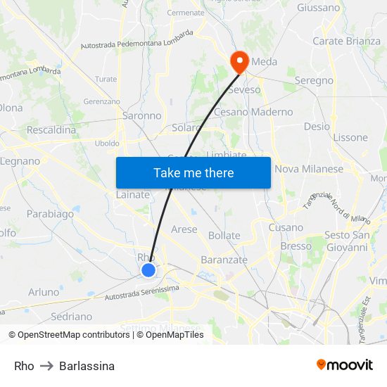 Rho to Barlassina map