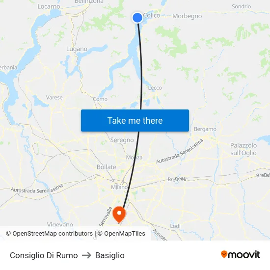 Consiglio Di Rumo to Basiglio map