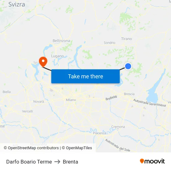 Darfo Boario Terme to Brenta map