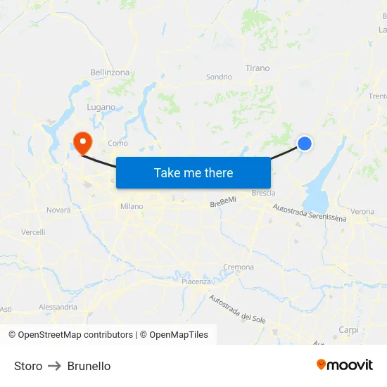 Storo to Brunello map