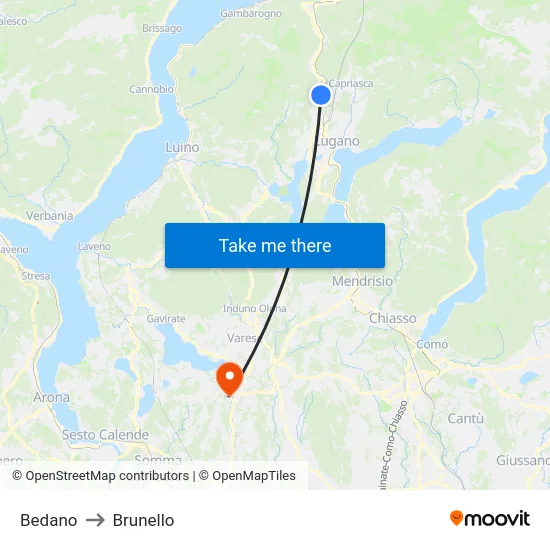 Bedano to Brunello map