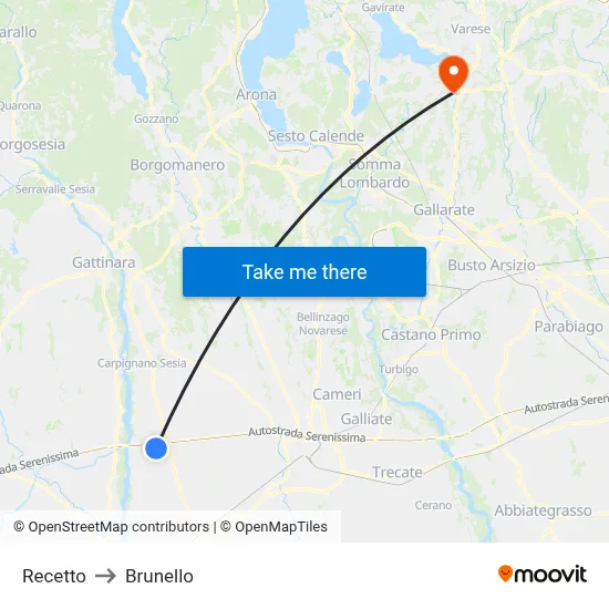 Recetto to Brunello map
