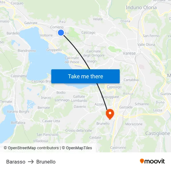 Barasso to Brunello map