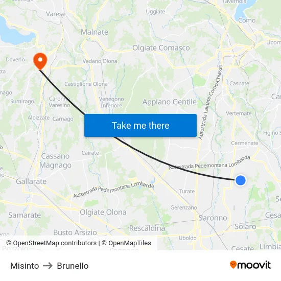 Misinto to Brunello map