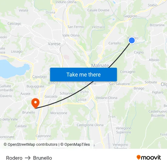 Rodero to Brunello map