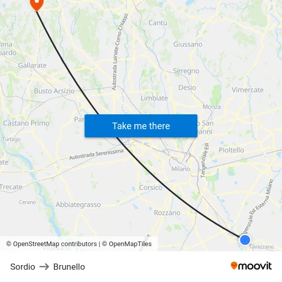 Sordio to Brunello map