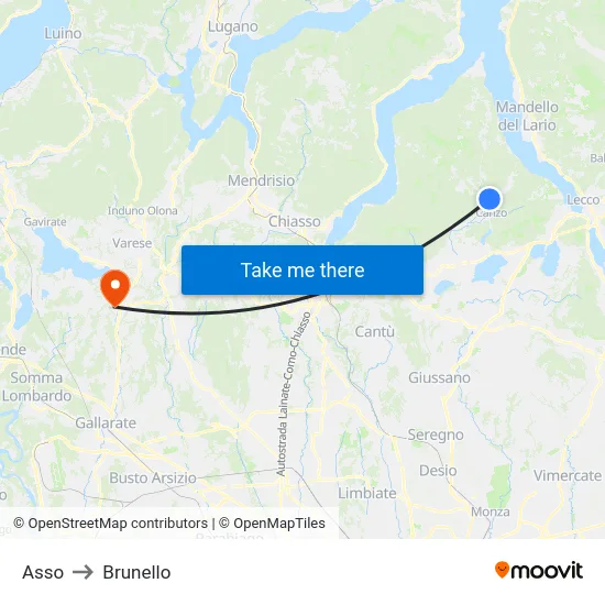 Asso to Brunello map