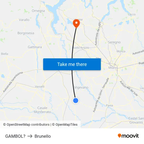 Gambol to Brunello map