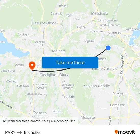 Parre to Brunello map