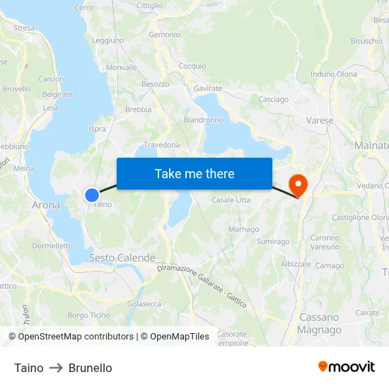 Taino to Brunello map