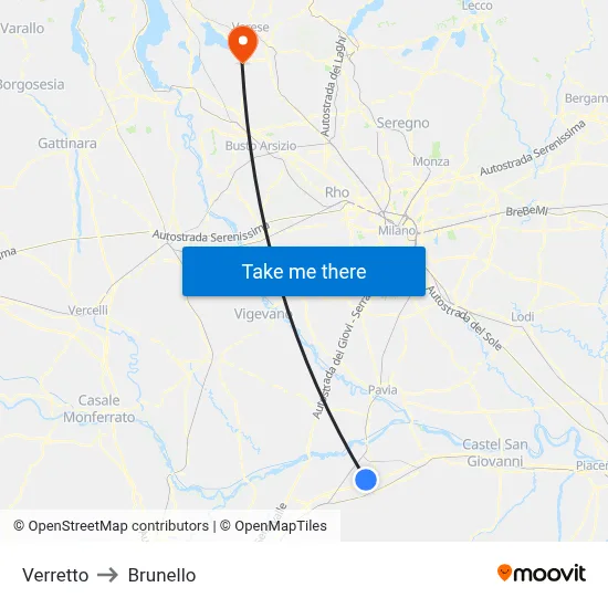 Verretto to Brunello map