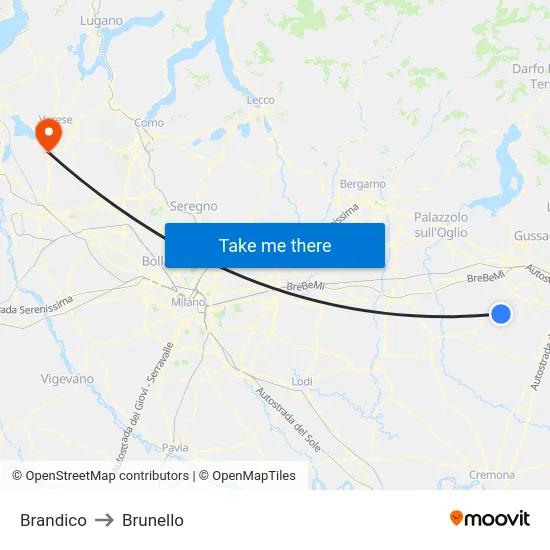 Brandico to Brunello map