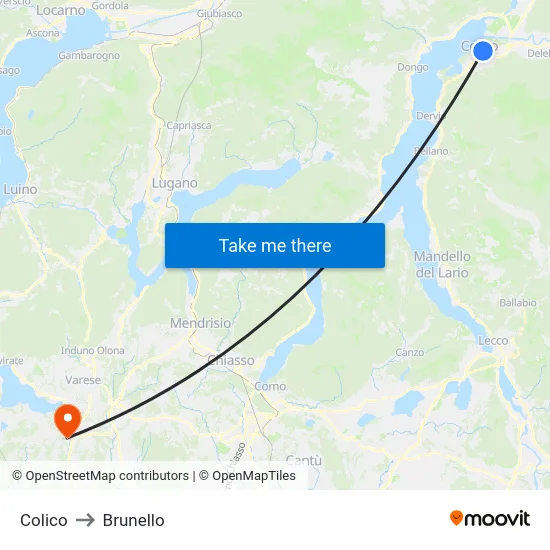 Colico to Brunello map