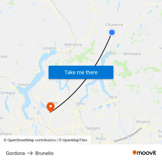 Gordona to Brunello map