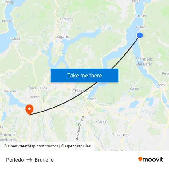 Perledo to Brunello map