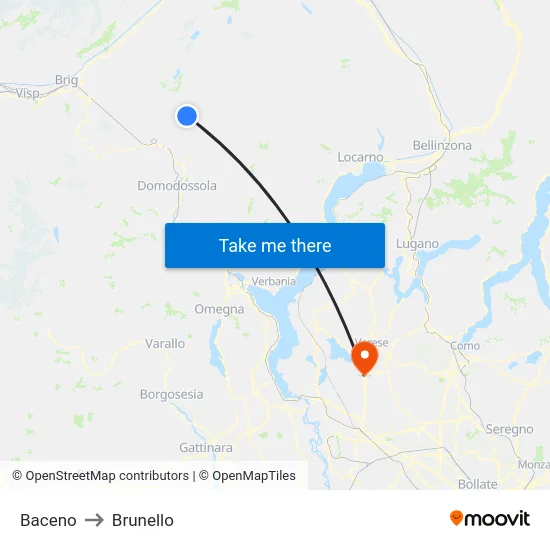 Baceno to Brunello map