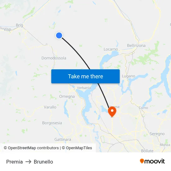 Premia to Brunello map