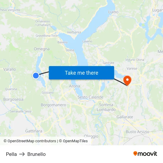 Pella to Brunello map