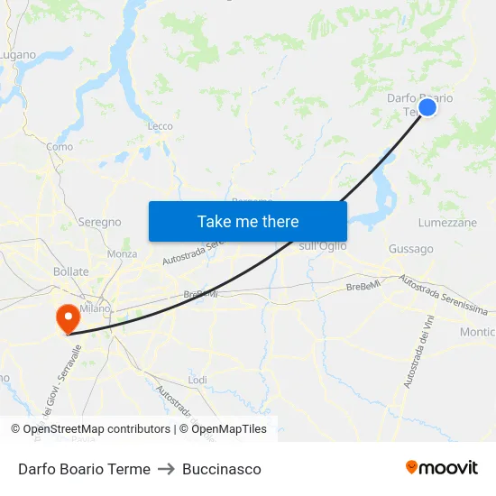 Darfo Boario Terme to Buccinasco map