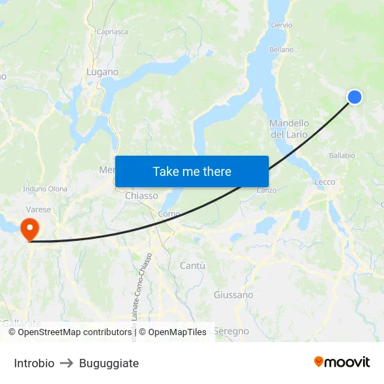 Introbio to Buguggiate map