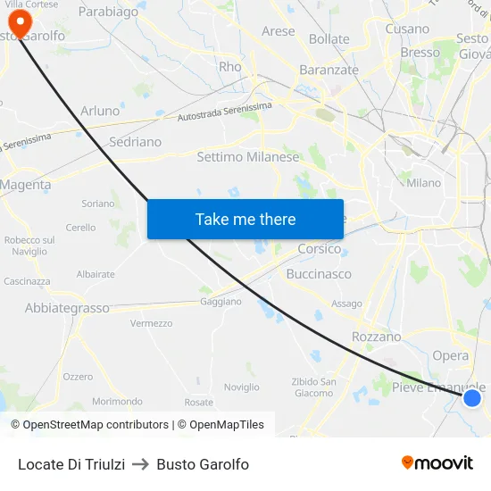 Locate Di Triulzi to Busto Garolfo map